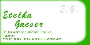 etelka gacser business card
